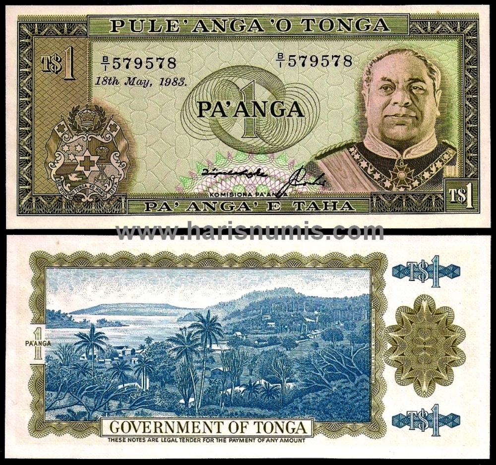 Picture of TONGA 1 Pa´Anga 1983 P19b UNC