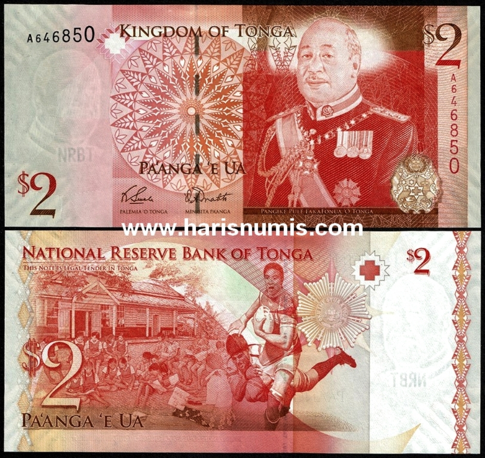 Picture of TONGA 2 Pa´anga ND(2008) P38 UNC