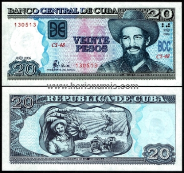 Picture of CUBA 20 Pesos 2006 P122c UNC