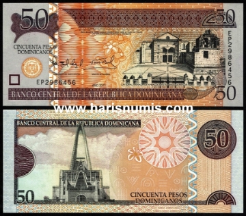 Picture of DOMINICAN REPUBLIC 50 Pesos 2011 P183a UNC