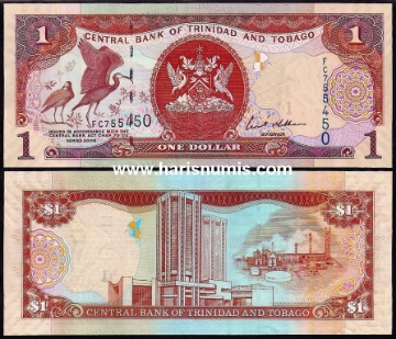 Picture of TRINIDAD & TOBAGO 1 Dollar 2006 P 46a UNC