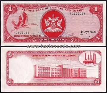 Picture of TRINIDAD & TOBAGO 1 Dollar L1964(1977) P30b UNC