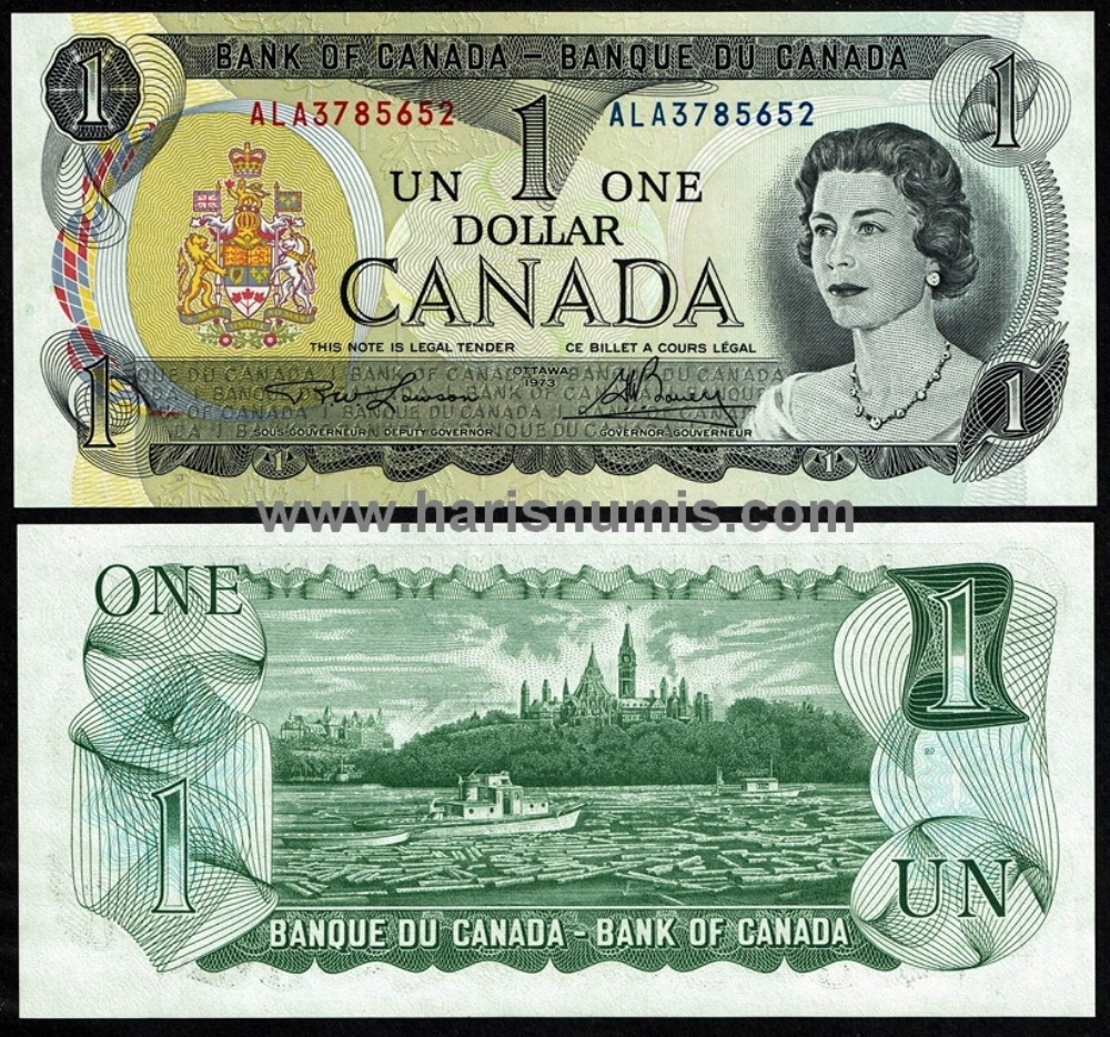 Picture of CANADA 1 Dollar 1973 P 85b UNC