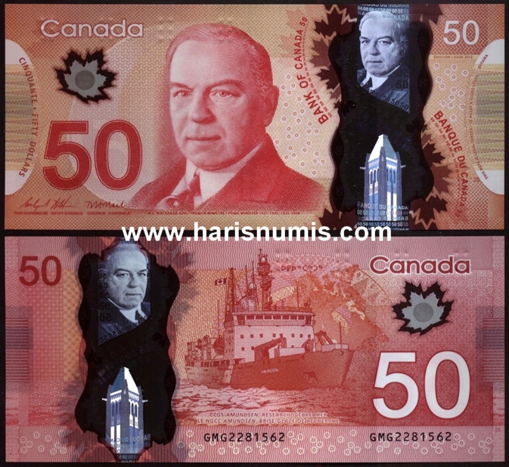 Picture of CANADA 50 Dollars 2020 P 109c UNC