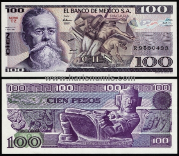 Picture of MEXICO 100 Pesos 1981 P74b UNC