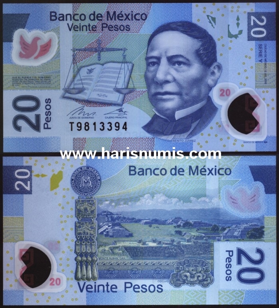 Picture of MEXICO 20 Pesos 2016 P122y UNC