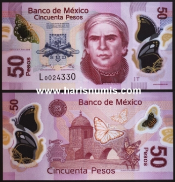 Picture of MEXICO 50 Pesos 2015 P123At UNC