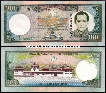 Picture of BHUTAN 100 Ngultrum ND(2000) P 25 UNC