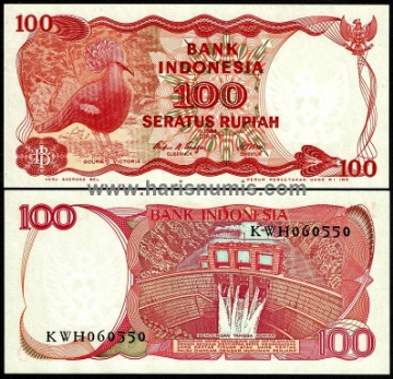 Picture of INDONESIA 100 Rupiah 1984 P122a UNC