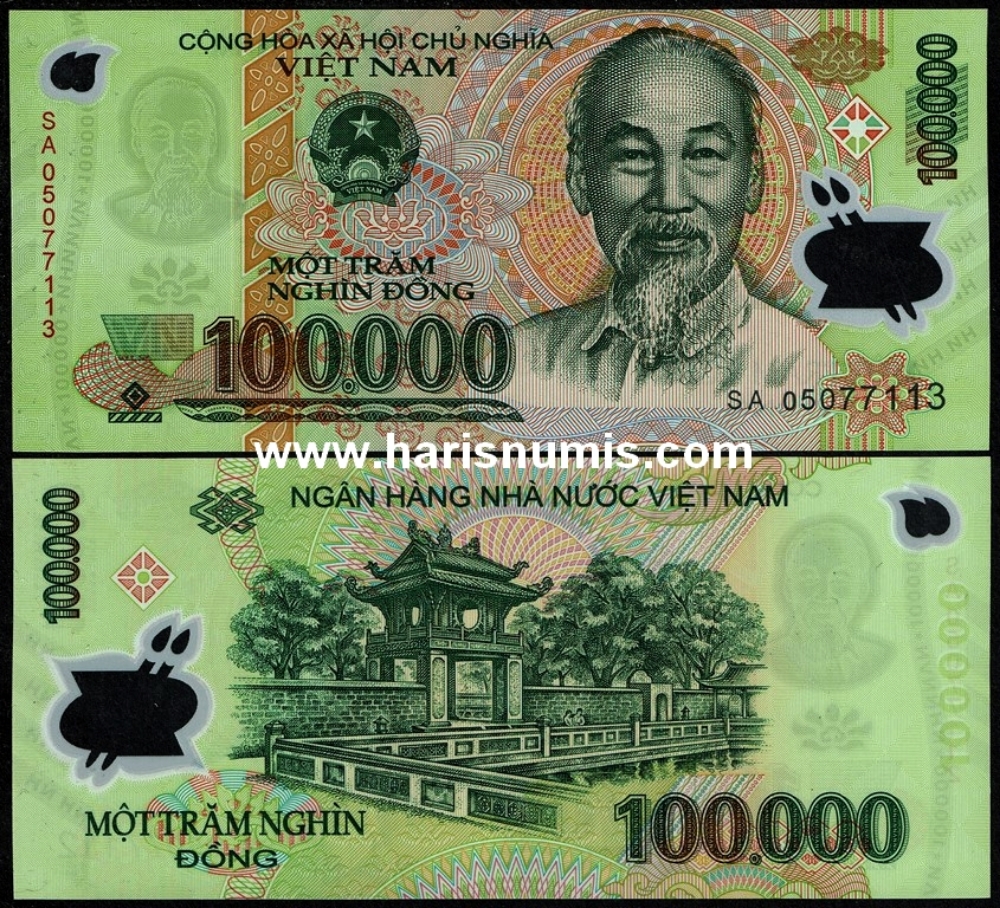 Picture of VIETNAM 100.000 Dong 2005 P 122b UNC