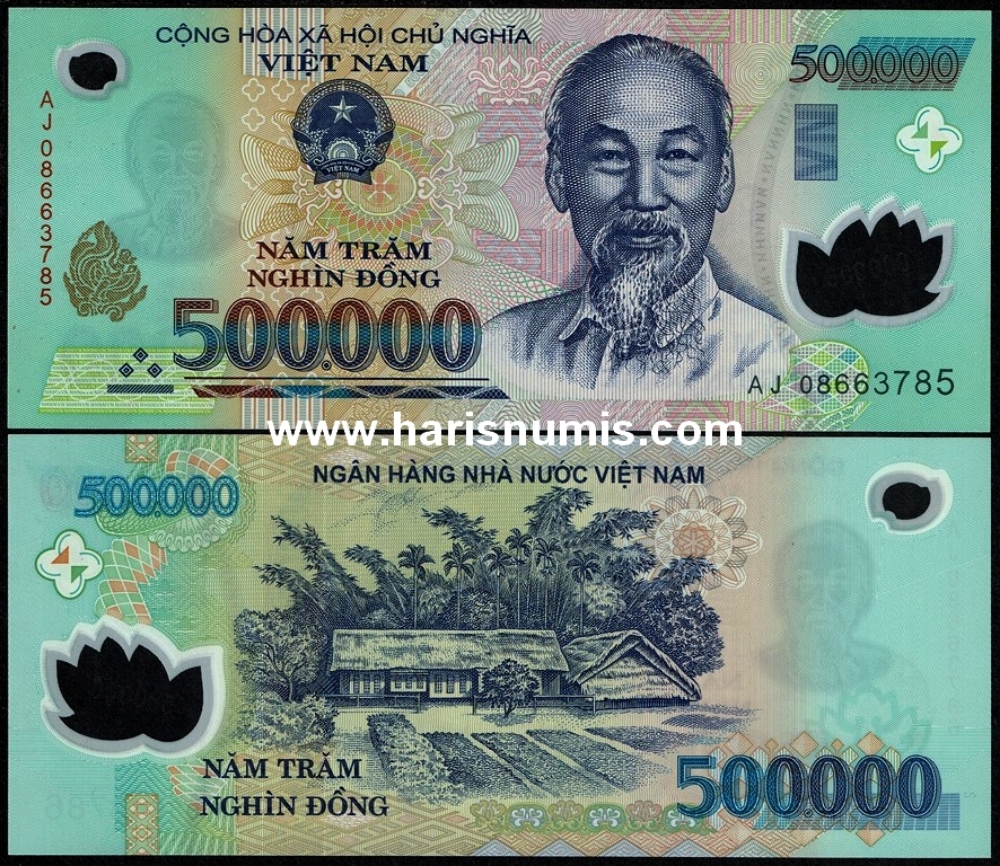 Picture of VIETNAM 500.000 Dong 2008 P 124e UNC