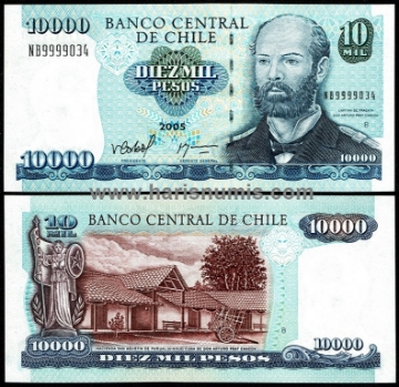 Picture of CHILE 10.000 Pesos 2005 P 157c UNC