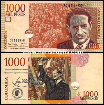 Picture of COLOMBIA 1000 Pesos 2003 P450e UNC