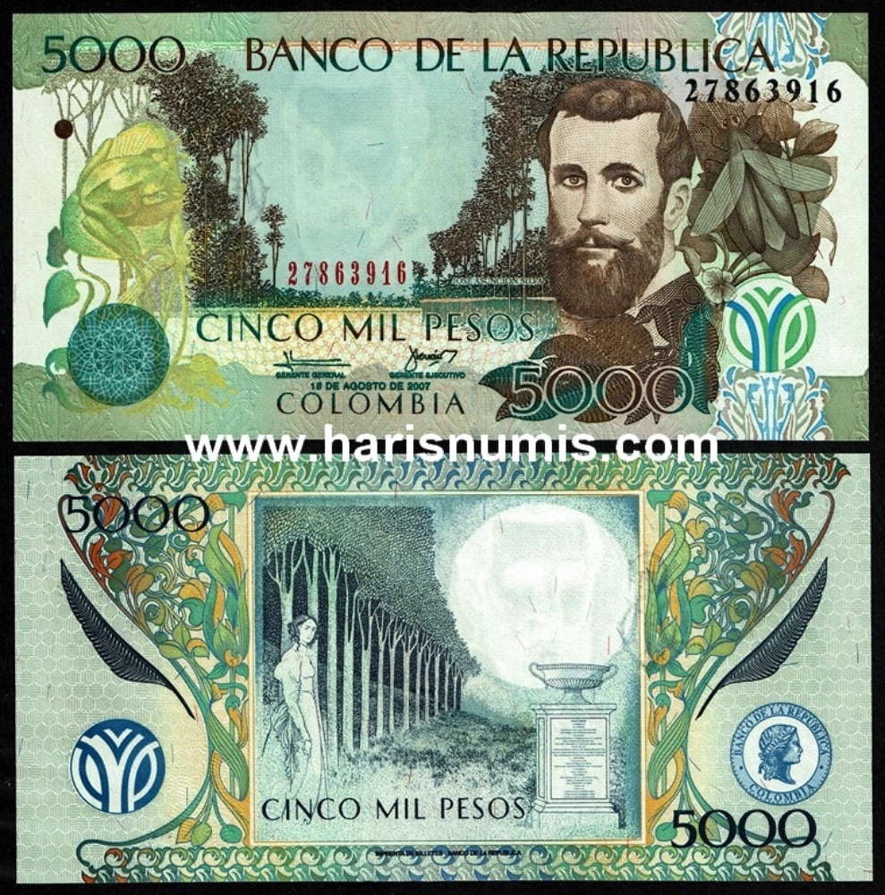 Picture of COLOMBIA 5000 Pesos 2007 P452i UNC