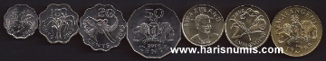 Picture of SWAZILAND 5 Cents-5 Emalangeni 1999-07 KM45-52 UNC