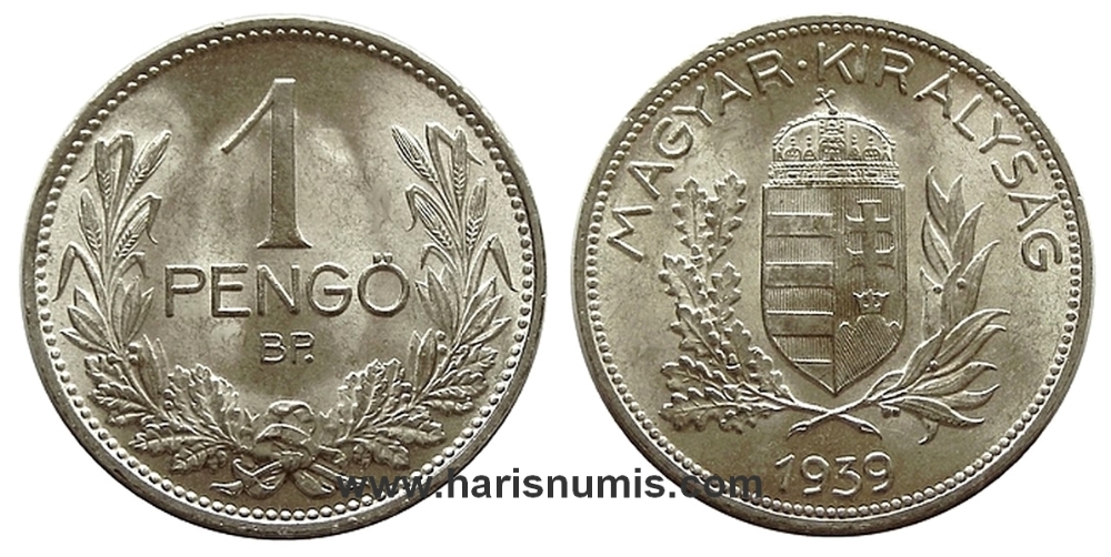 Picture of HUNGARY 1 Pengö 1939 KM510 UNC