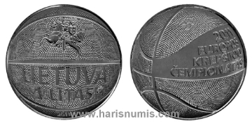 Picture of LITHUANIA 1 Litas 2011 Comm. KM 177 UNC