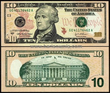 Picture of U.S.A. 10 Dollars 2004A P520C UNC