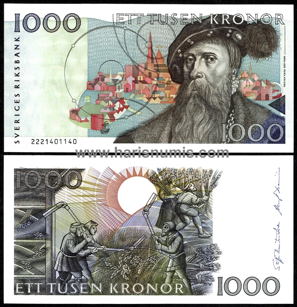 Picture of SWEDEN 1000 Kronor 1992 P60a.4 UNC