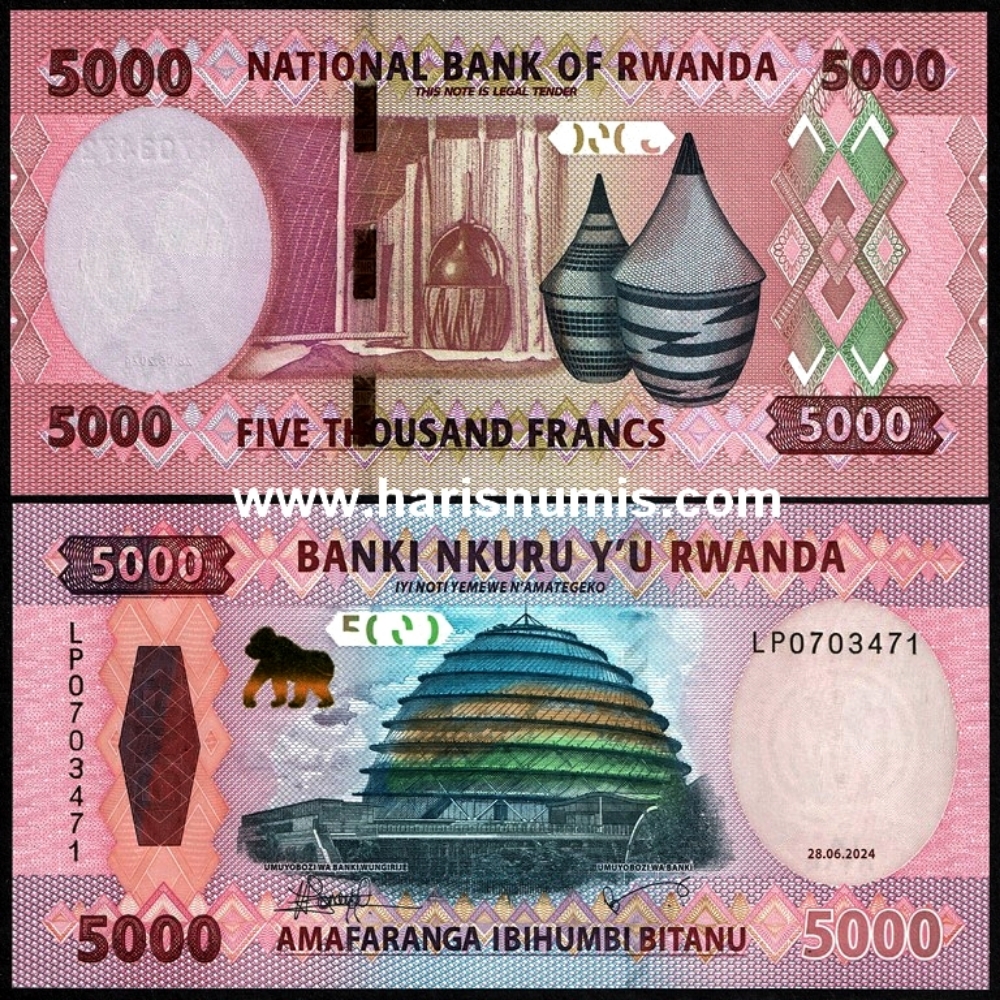 Picture of RWANDA 5000 Francs 2024 P45 UNC