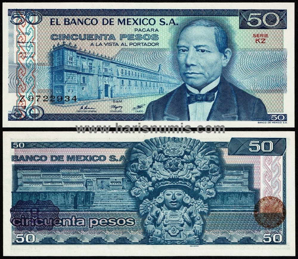 Picture of MEXICO 50 Pesos 1981 P73 UNC