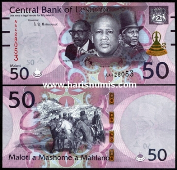 Picture of LESOTHO 50 Maloti 2021 P28 UNC