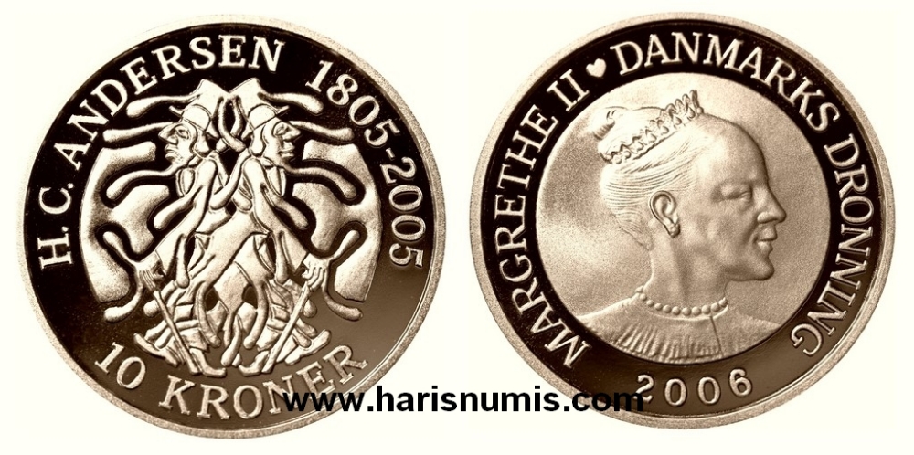 Picture of DENMARK 10 Kroner 2006 The Shadow KM903 UNC