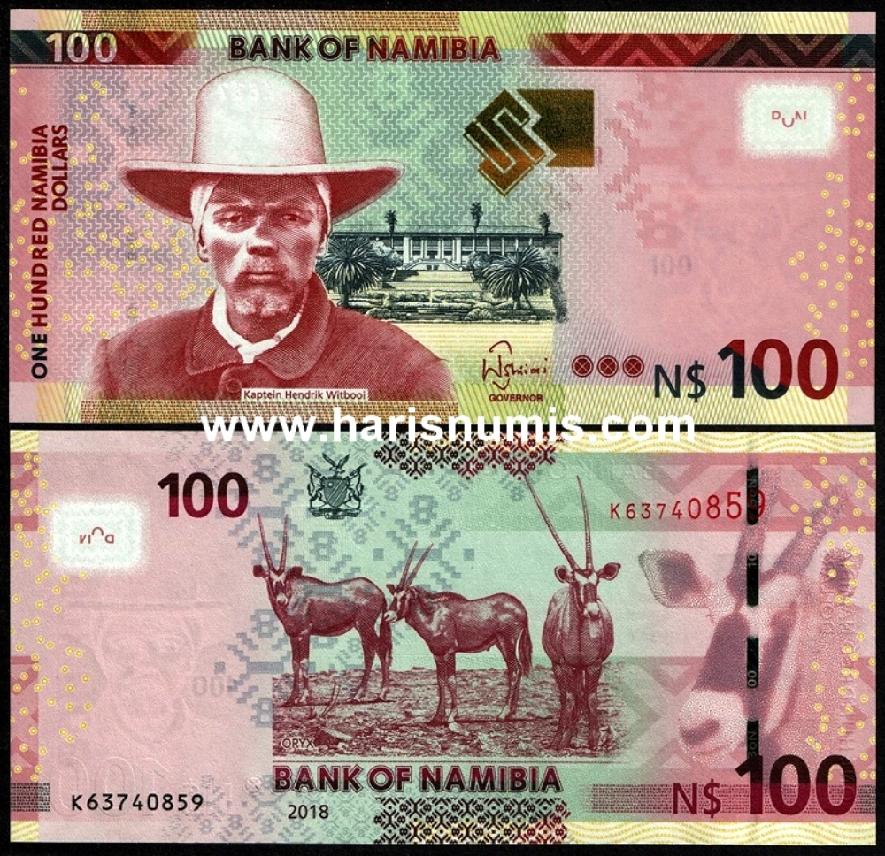 Picture of NAMIBIA 100 Dollars 2018 P14b UNC