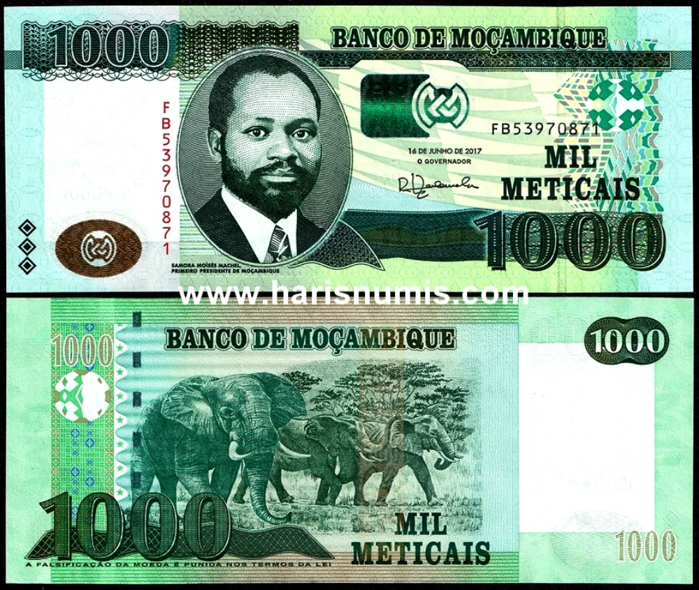 Picture of MOZAMBIQUE 1000 Meticais 2017 P154b UNC