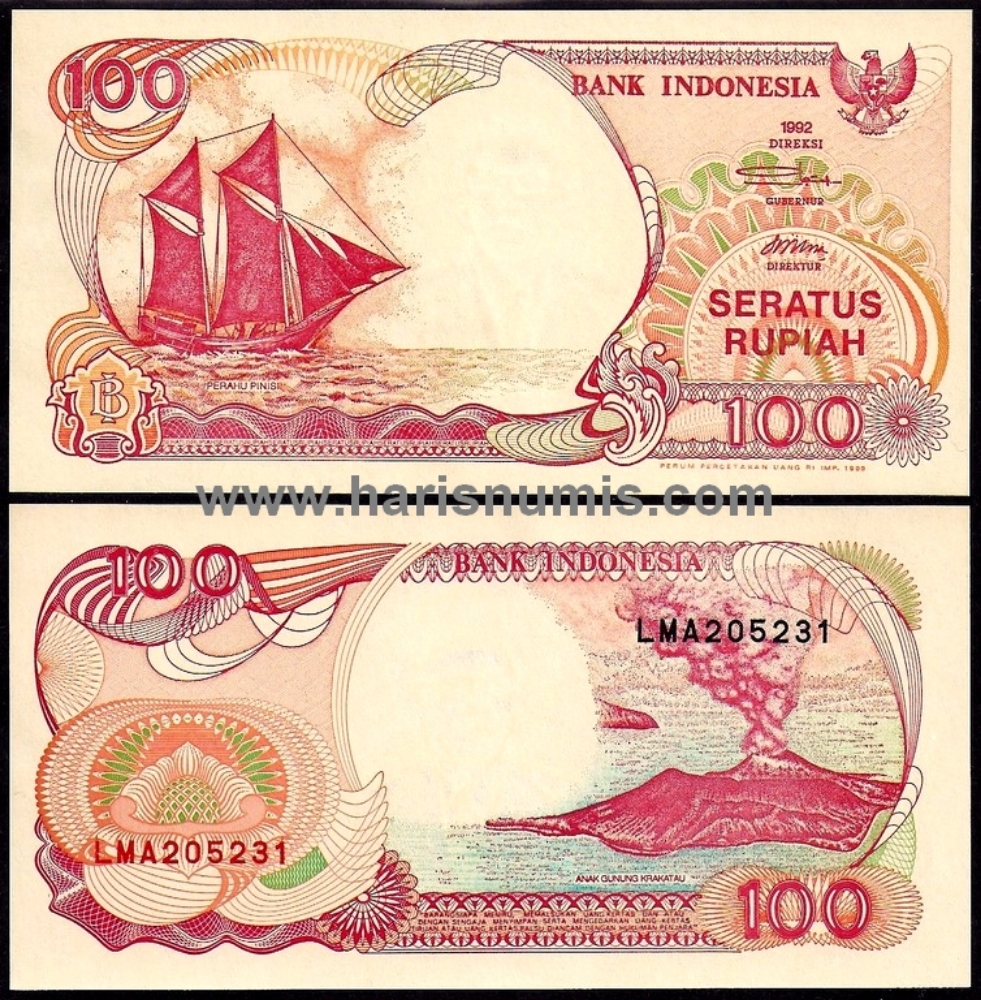 Picture of INDONESIA 100 Rupiah 1992 (99) P 127g UNC