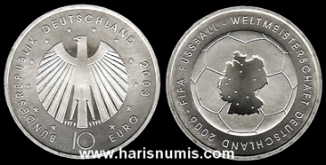 Picture of GERMANY 10 Euro 2003 J Comm. Silver KM223 UNC