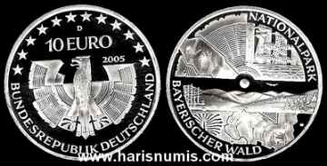 Picture of GERMANY 10 Euro 2005 D Comm. Silver KM241 UNC