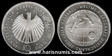 Picture of GERMANY 10 Euro 2005 J Comm. Silver KM243 UNC